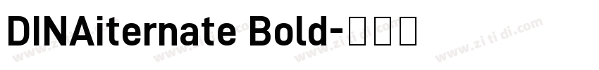 DINAiternate Bold字体转换